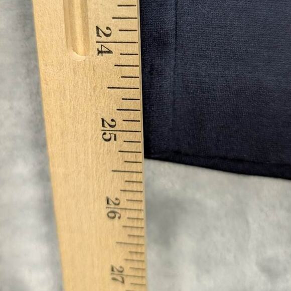 Nine West Pull On Pants Womens XL Navy Straight Ankle Stretch Career Work Preppy - Picture 5 of 10